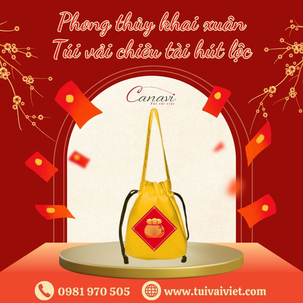 Gợi ý sản phẩm túi vải bố canvas cho dịp Tết 2025