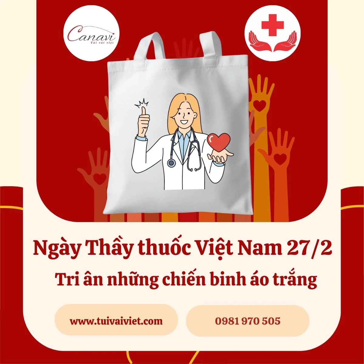 Tại sao túi vải canvas là món quà tặng hoàn hảo cho bác sĩ?