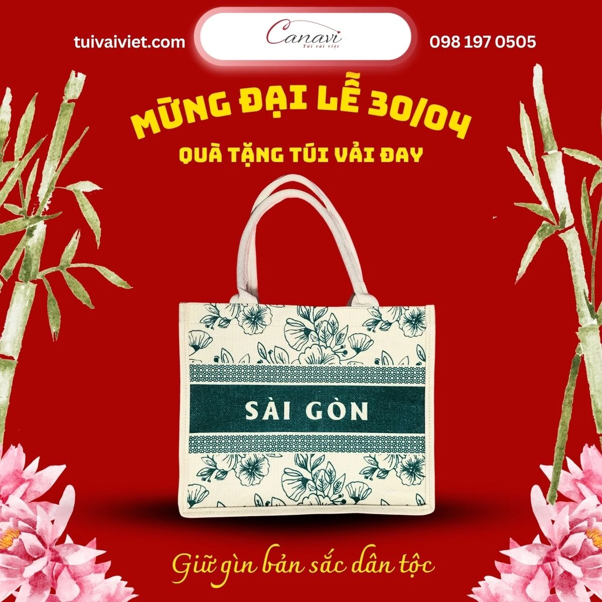 Túi vải đay - Khi truyền thống gặp gỡ cuộc sống hiện đại