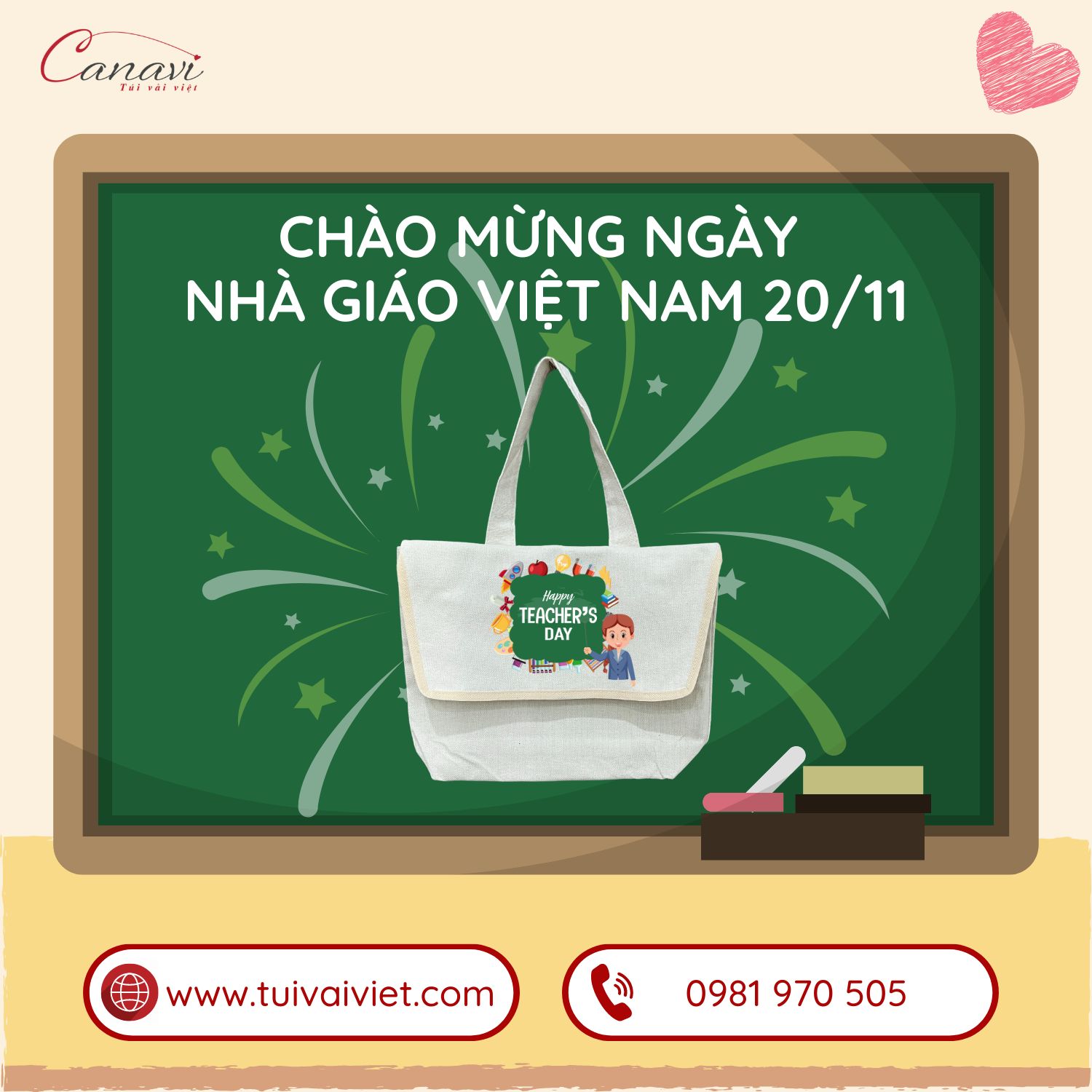 Vì sao nên chọn túi vải làm quà tặng?