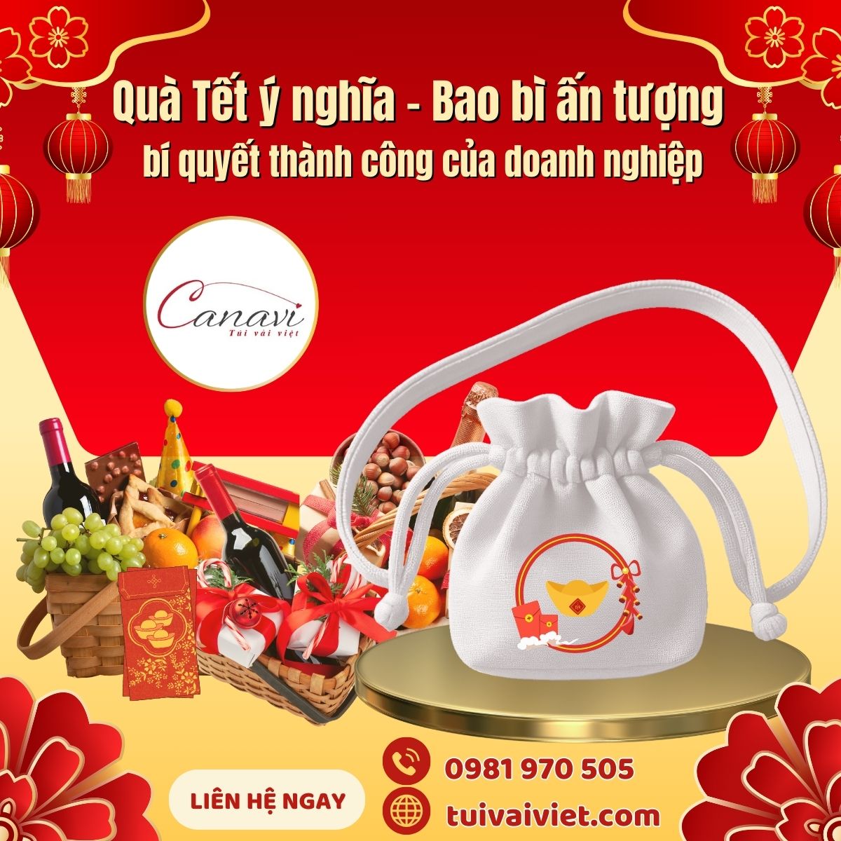 Túi vải dây rút đa năng