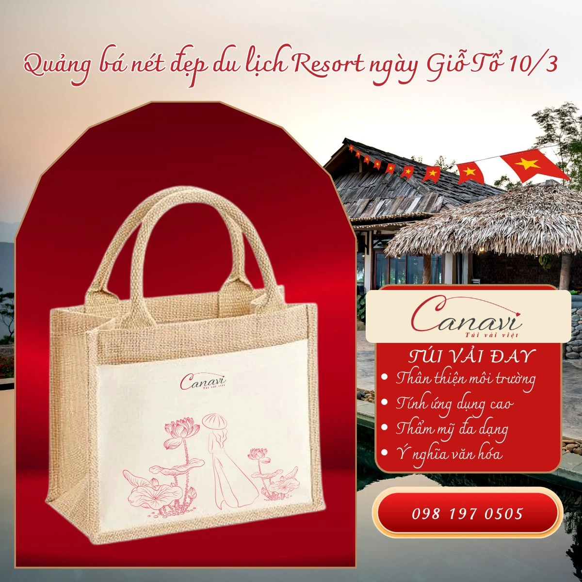 Túi vải đay - Giải pháp quà tặng theo mùa lễ hội