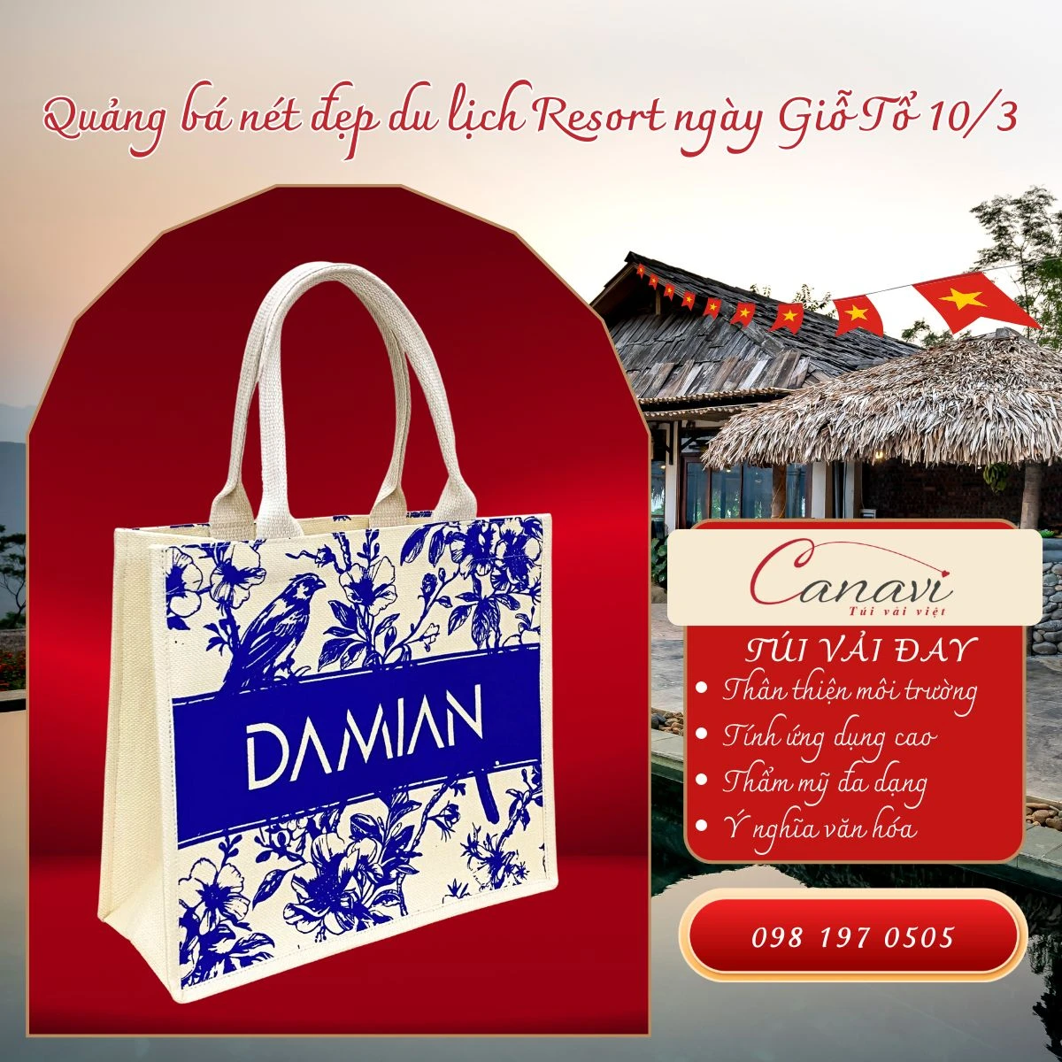 Chiến lược quà tặng quảng bá với túi vải đay