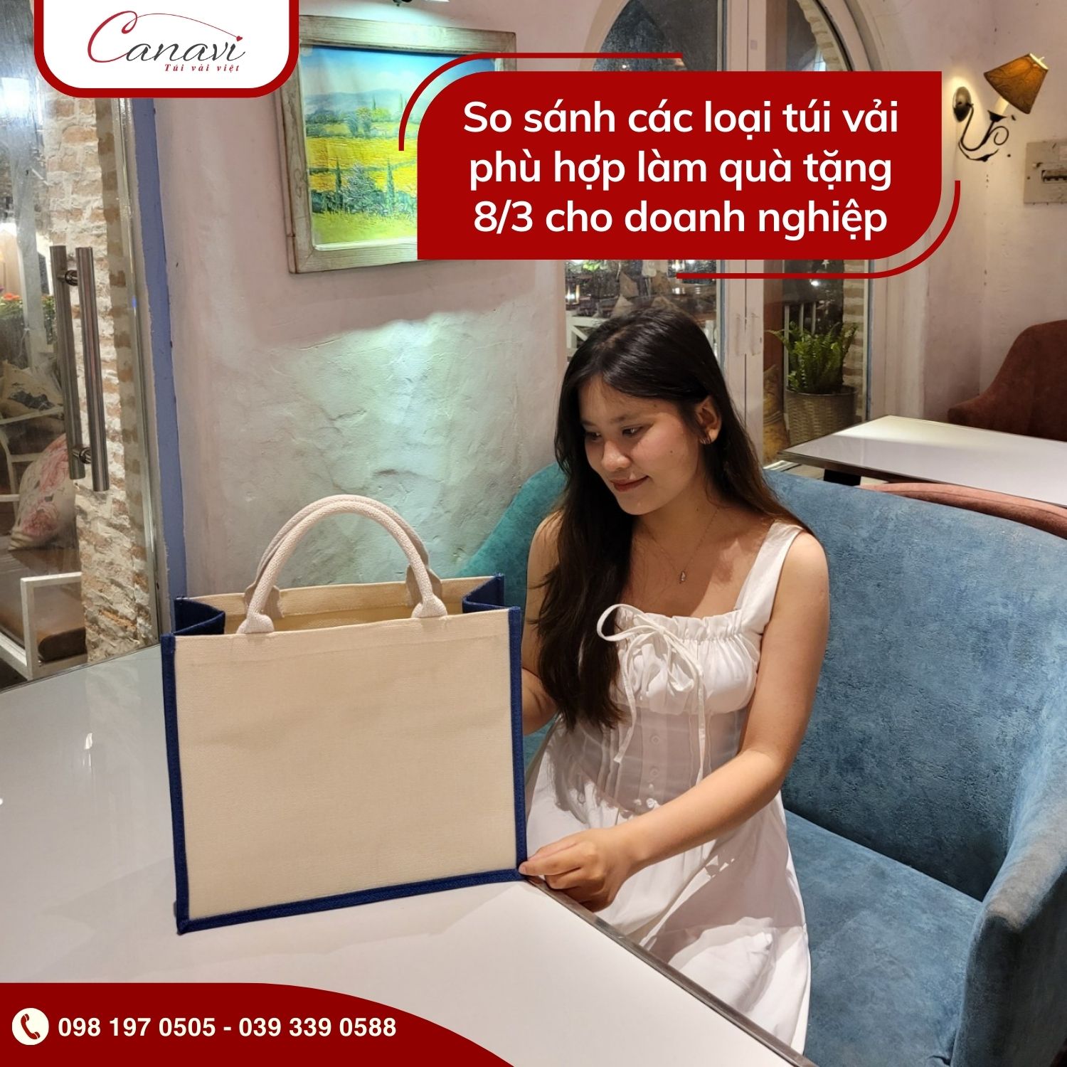 So sánh các loại túi vải quà tặng phù hợp làm quà 8/3 cho doanh nghiệp