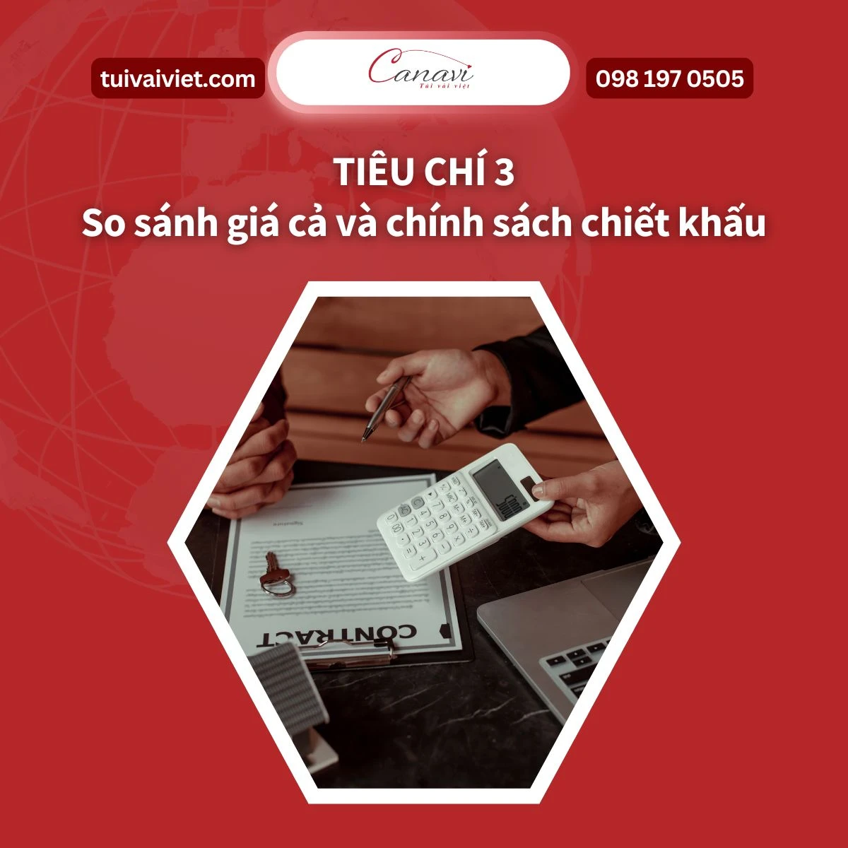 Tiêu chí 3: So sánh giá cả và chính sách chiết khấu