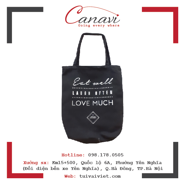 Túi vải bố canvas EatWell TVB026 01