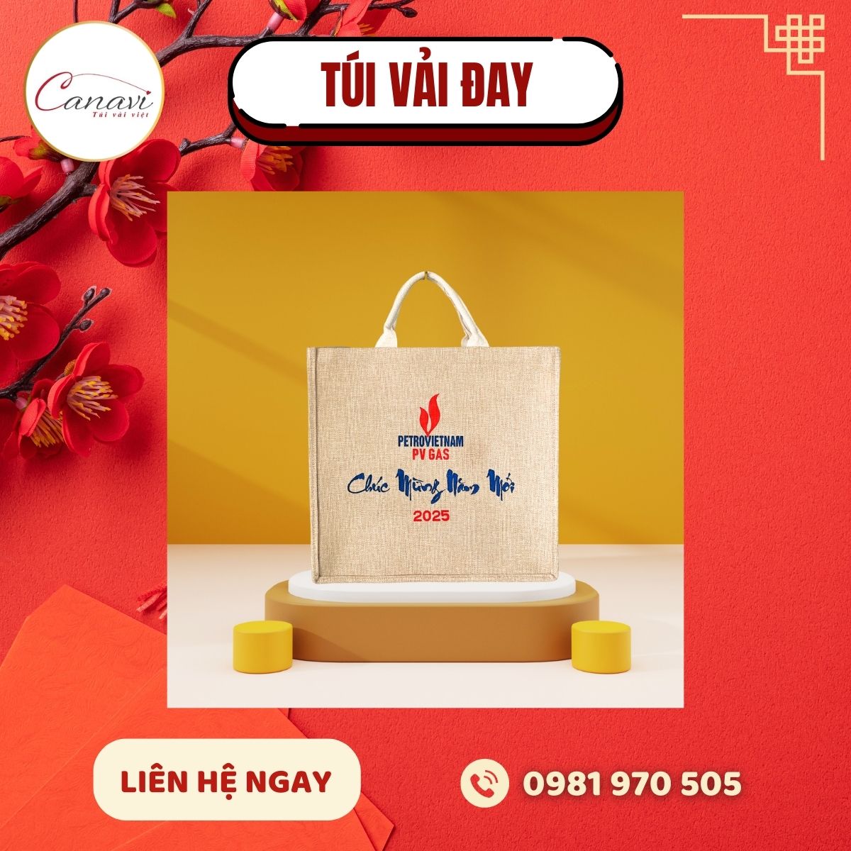 Hướng dẫn chọn túi vải phù hợp cho ngày Tết