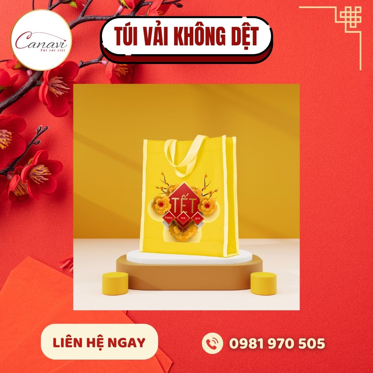 Vì sao doanh nghiệp nên lựa chọn túi vải trong dịp Tết?