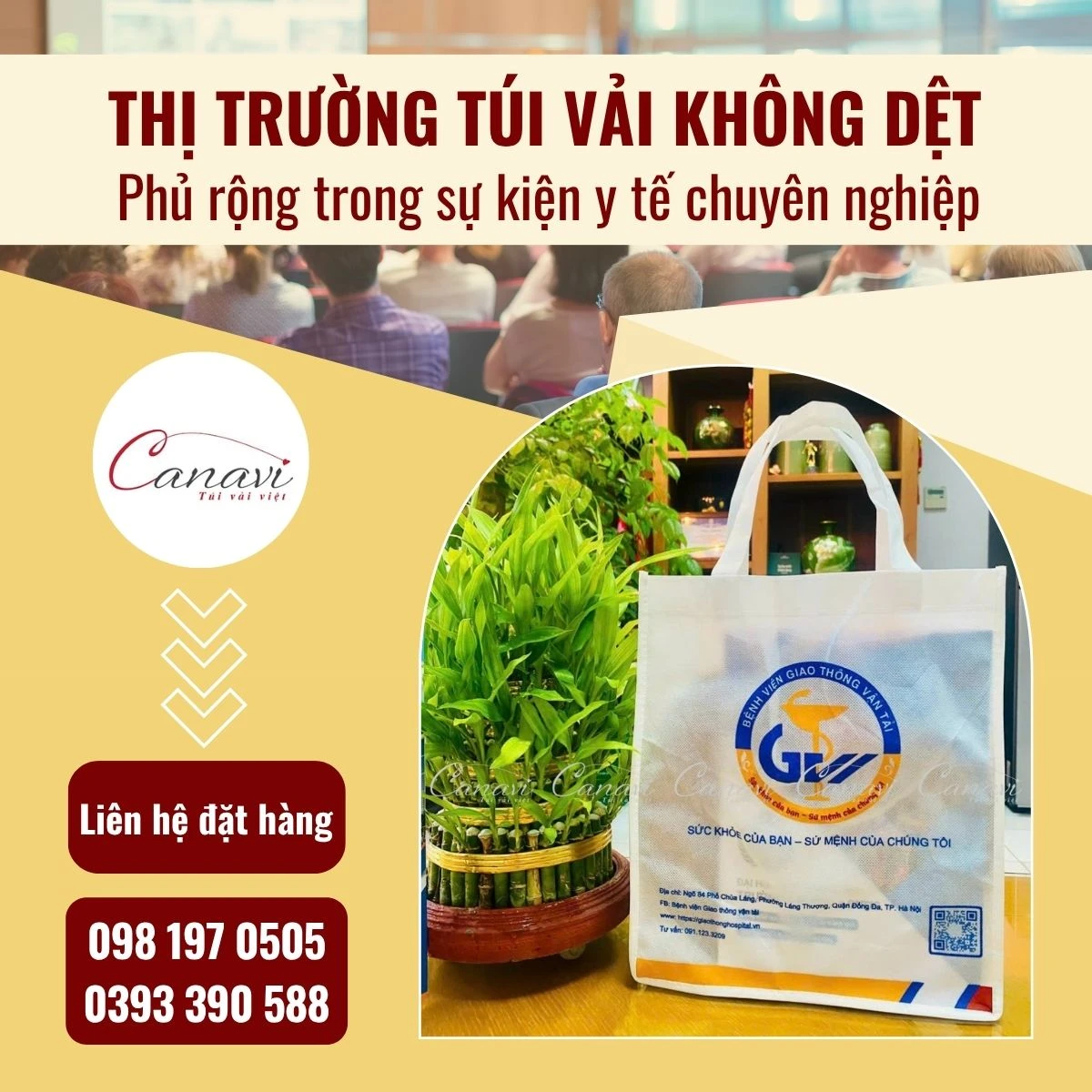 Xu hướng thiết kế túi vải không dệt trong năm 2025 cho doanh nghiệp