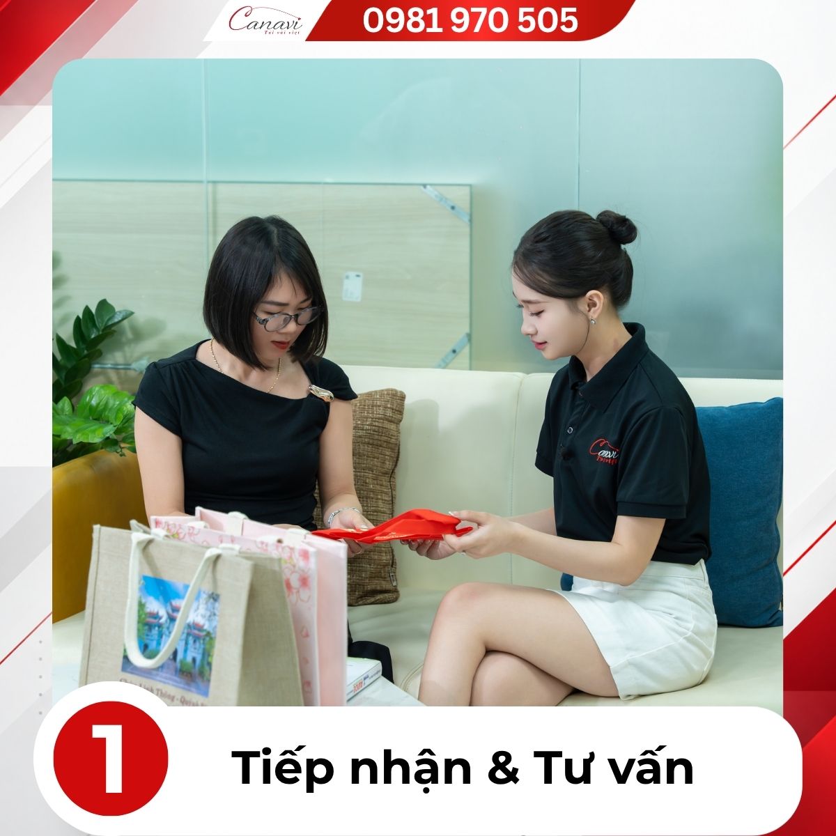Tiếp nhận và tư vấn cho khách hàng