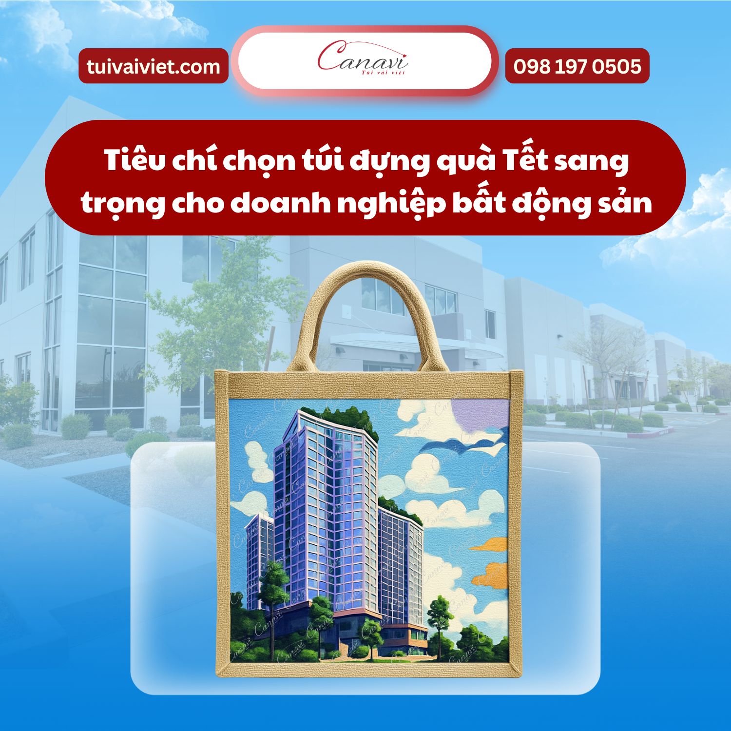 Tiêu chí chọn túi đựng quà Tết sang trọng cho doanh nghiệp bất động sản