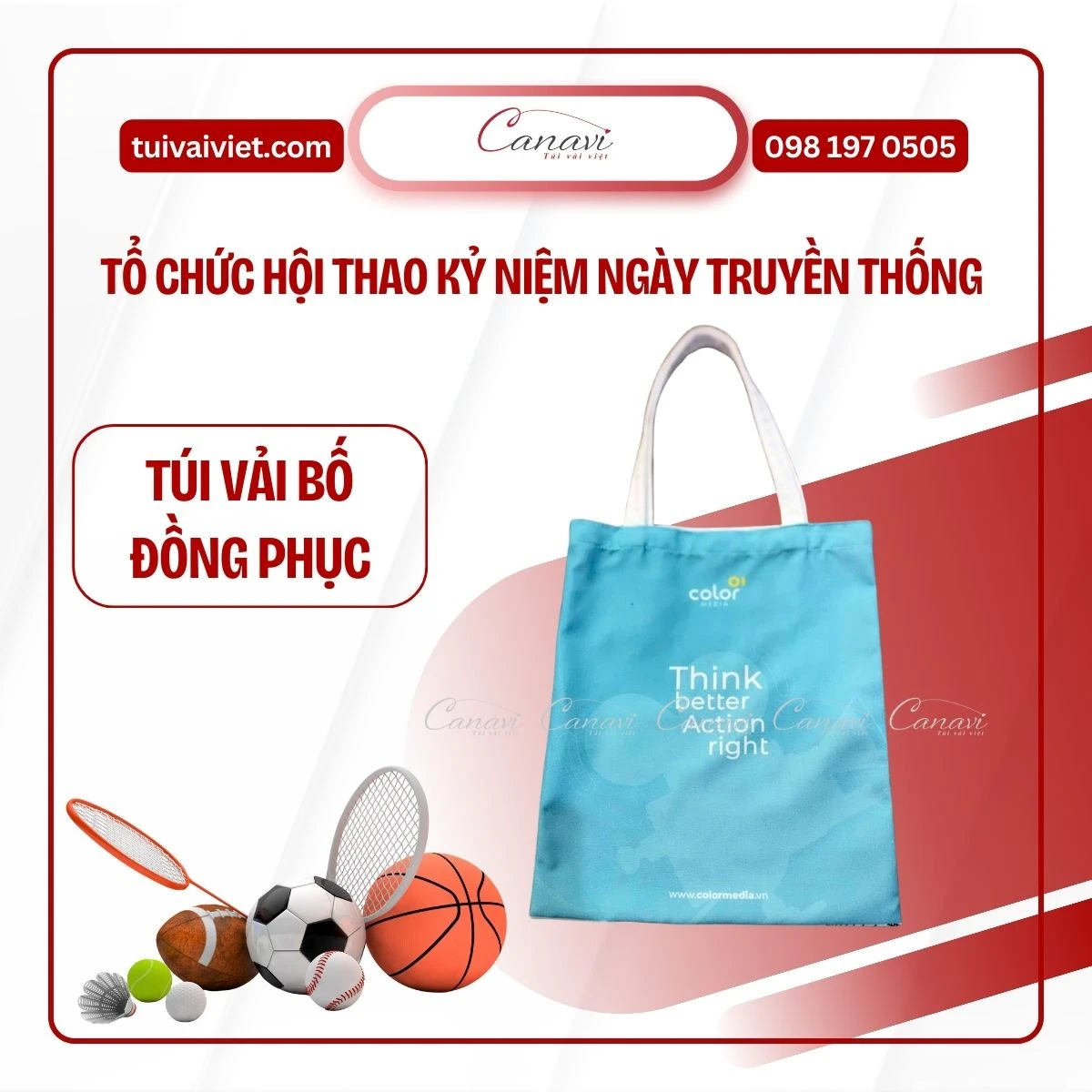 Túi vải bố in logo doanh nghiệp