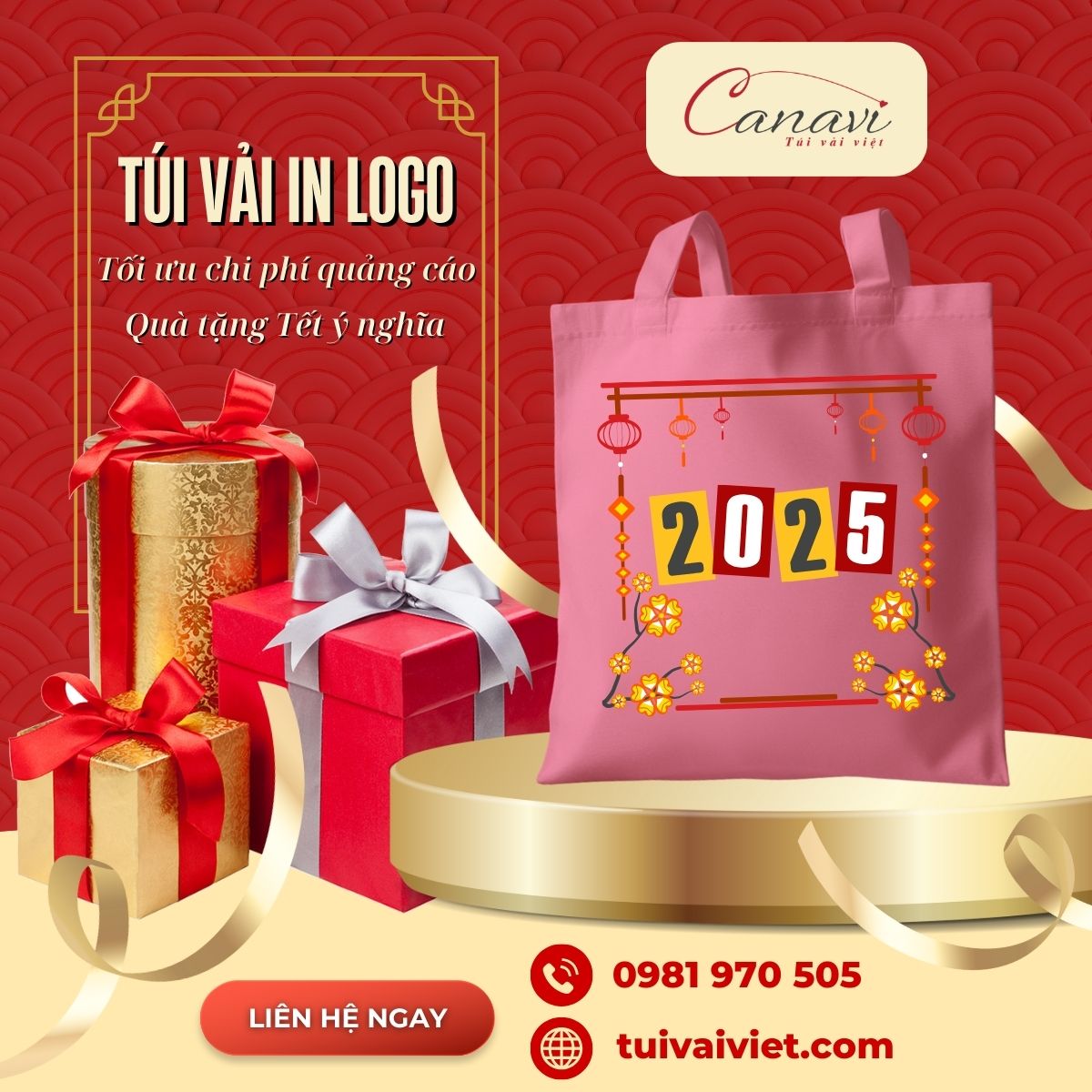 Tại sao túi vải là lựa chọn hàng đầu cho quà tặng Tết?