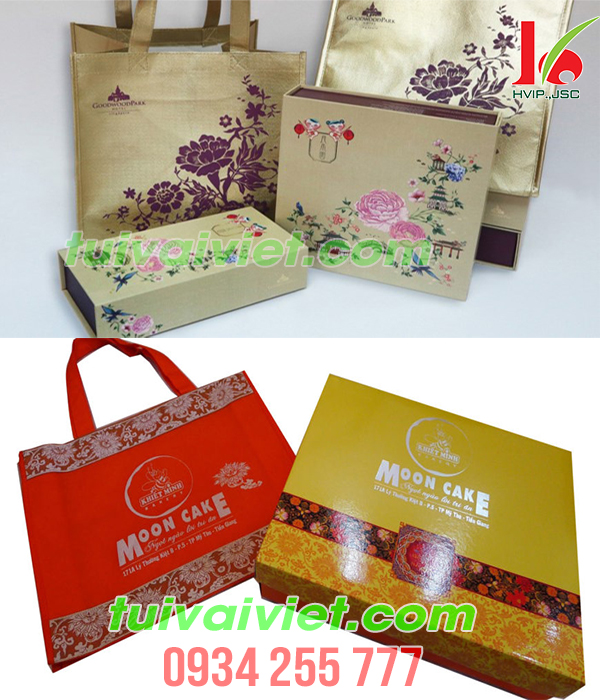 túi vải không dệt đựng bánh trung thu