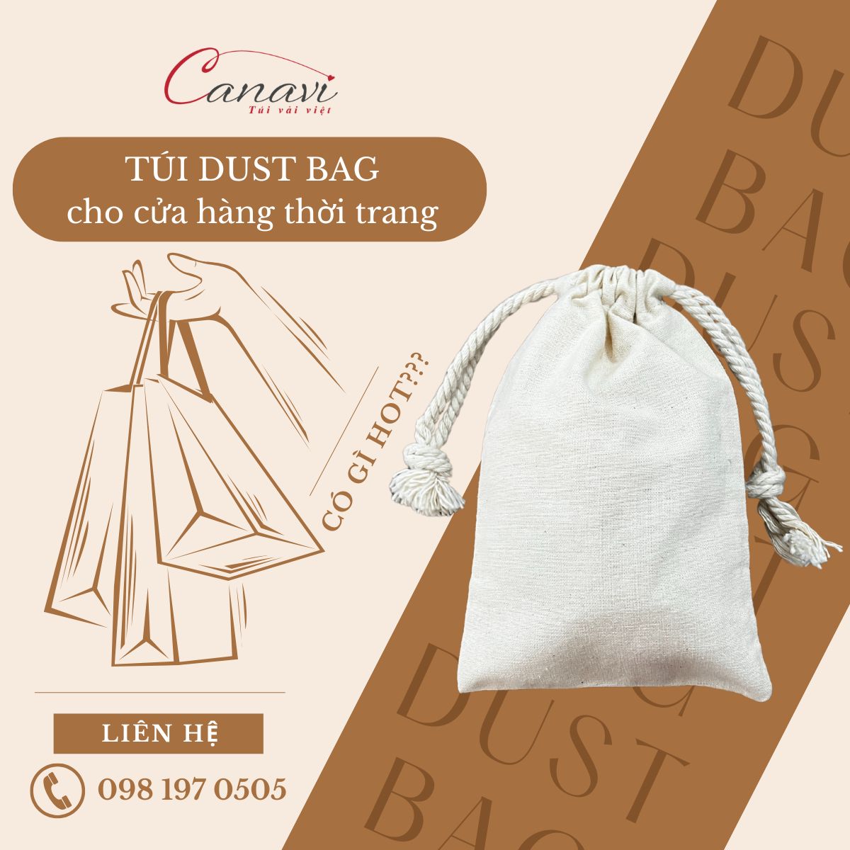 Chiến lược sử dụng túi dust bag hiệu quả cho cửa hàng thời trang