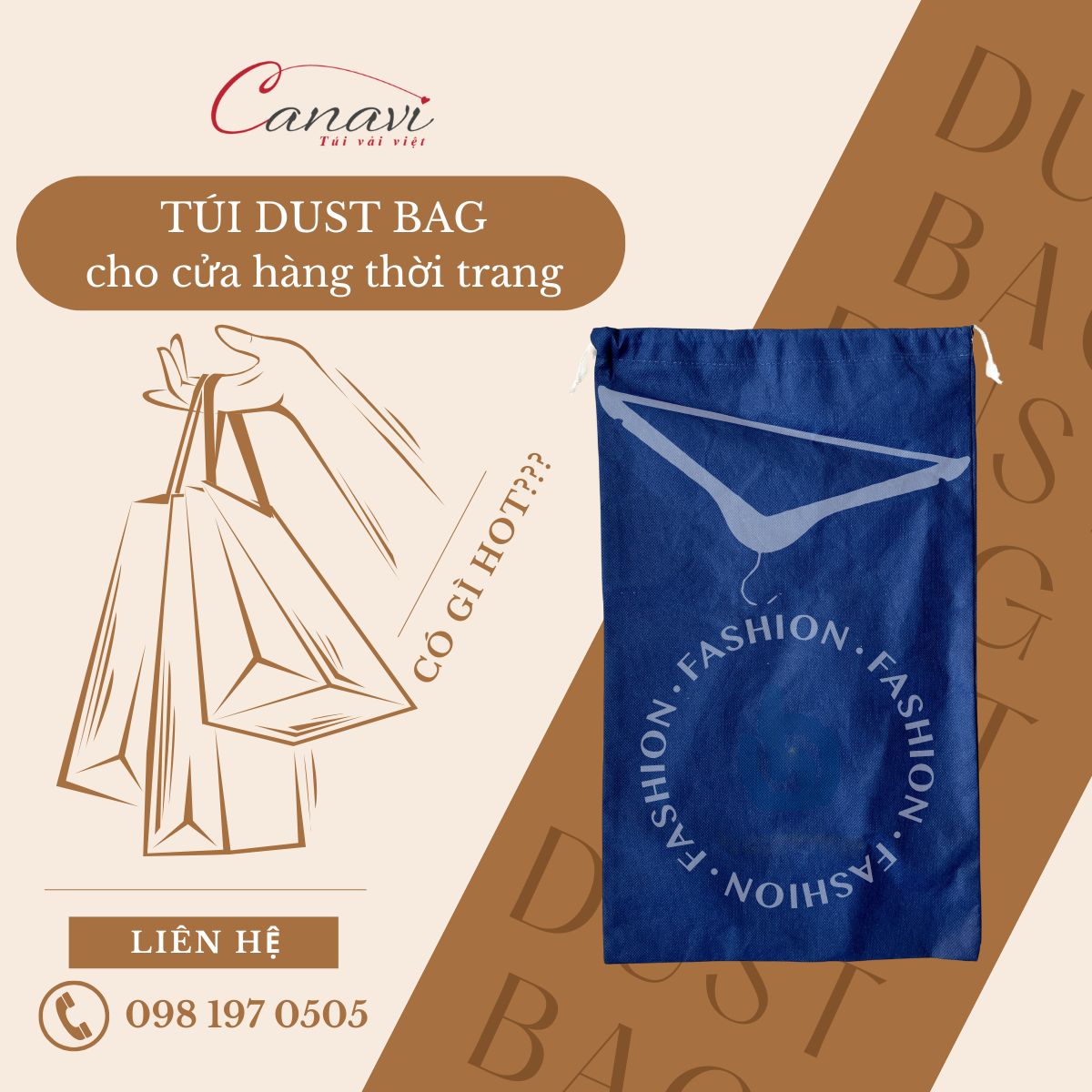 Tại sao mỗi cửa hàng thời trang cần đầu tư vào túi dust bag?