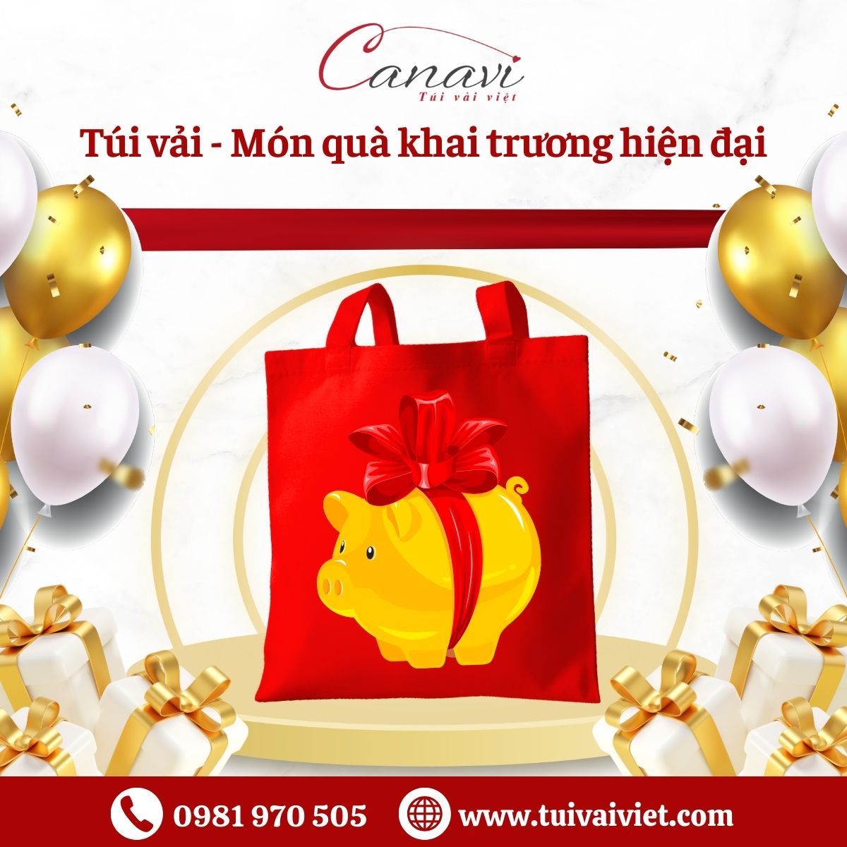 5 lý do doanh nghiệp, cửa hàng nên chọn túi vải làm quà tặng khai trương