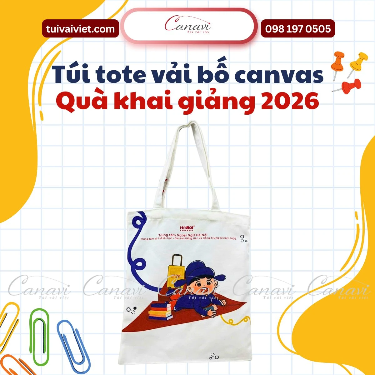 Kinh nghiệm chọn xưởng sản xuất túi tote vải bố canvas uy tín
