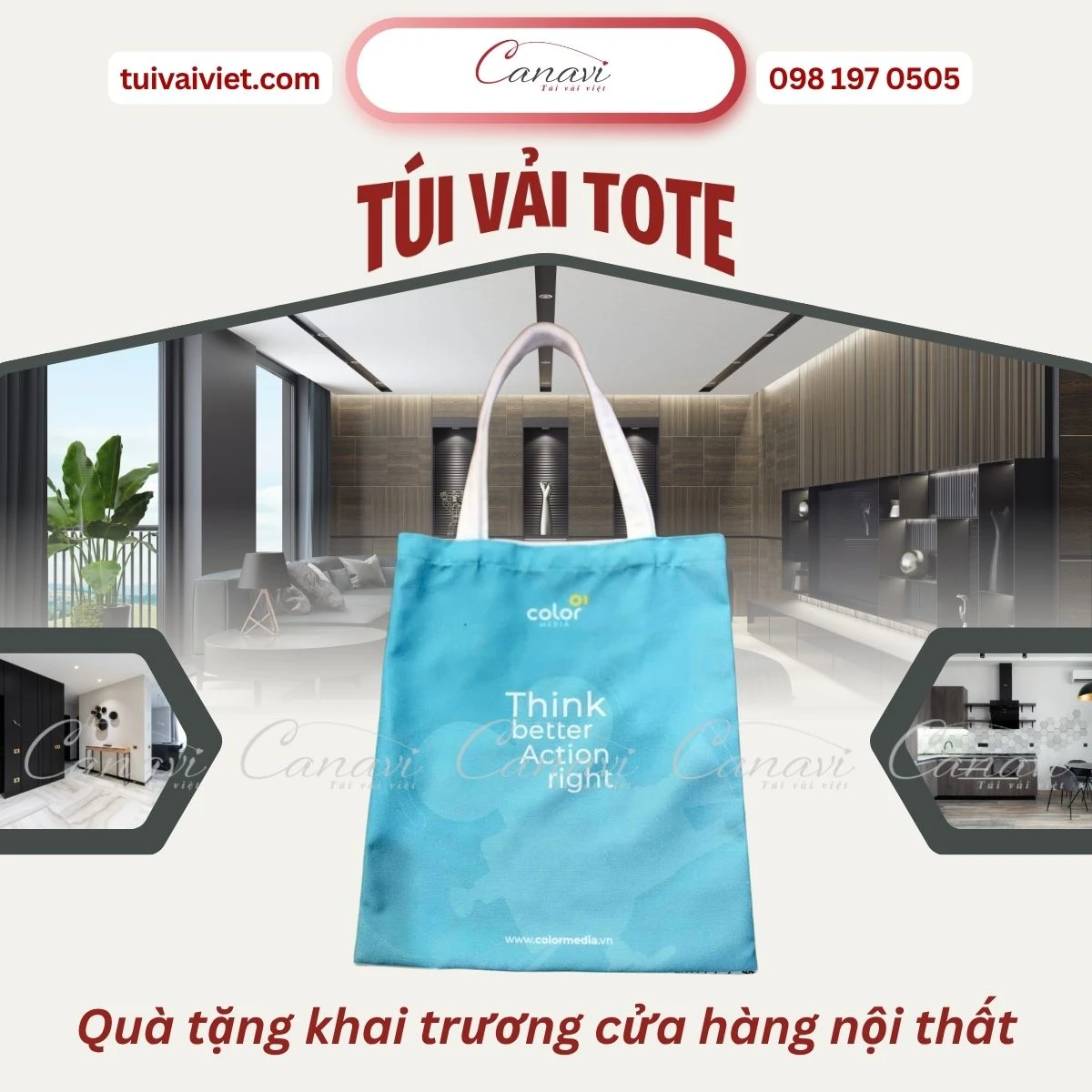 Cách tối ưu hóa hiệu quả khi tặng túi vải trong ngày khai trương