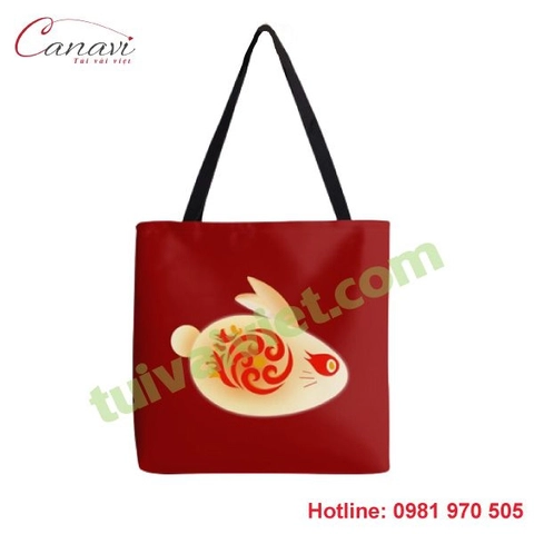 Túi Vải Bố Canvas Đựng Bánh Trung Thu TTT06