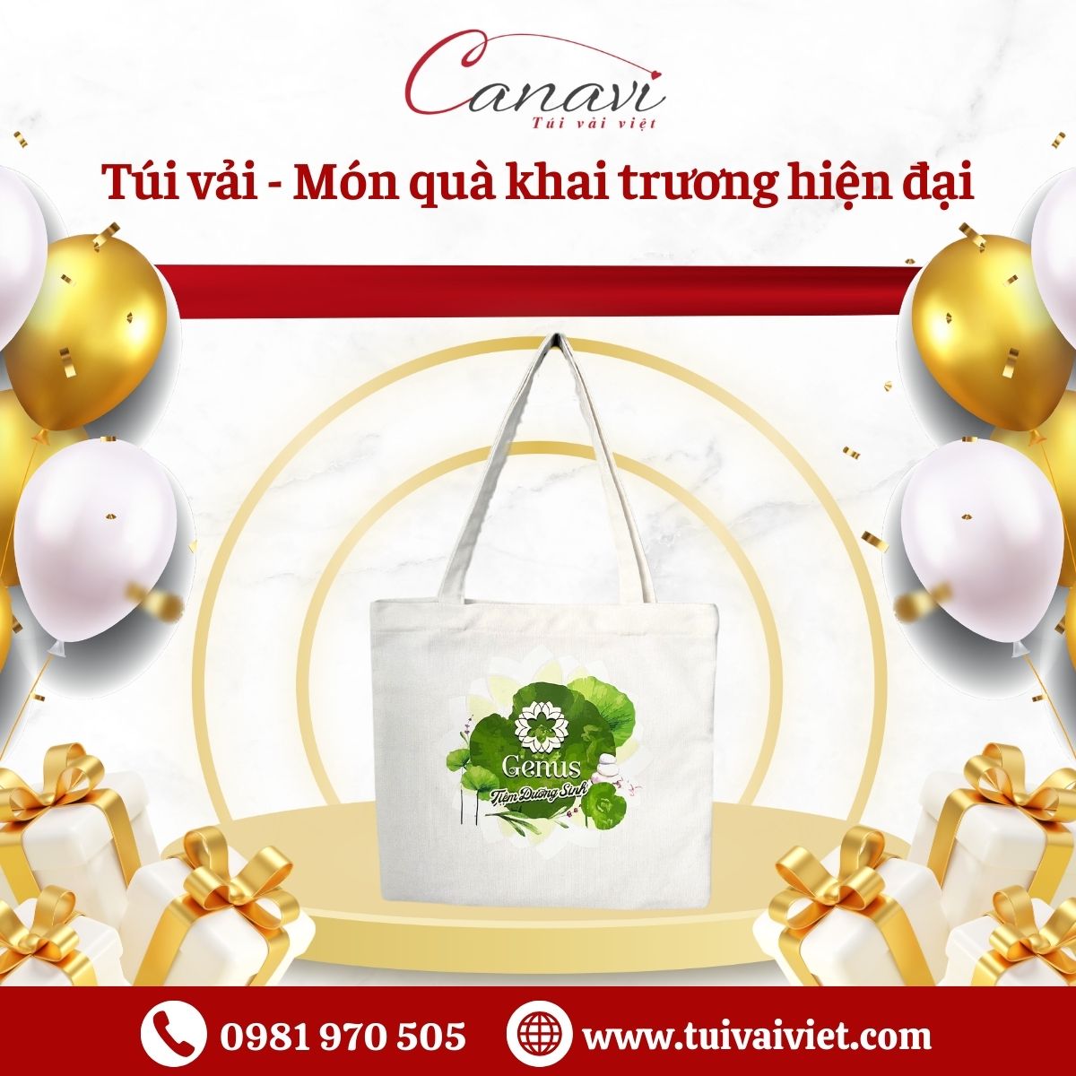 Túi vải Thân thiện môi trường – Xu hướng quà tặng hiện đại