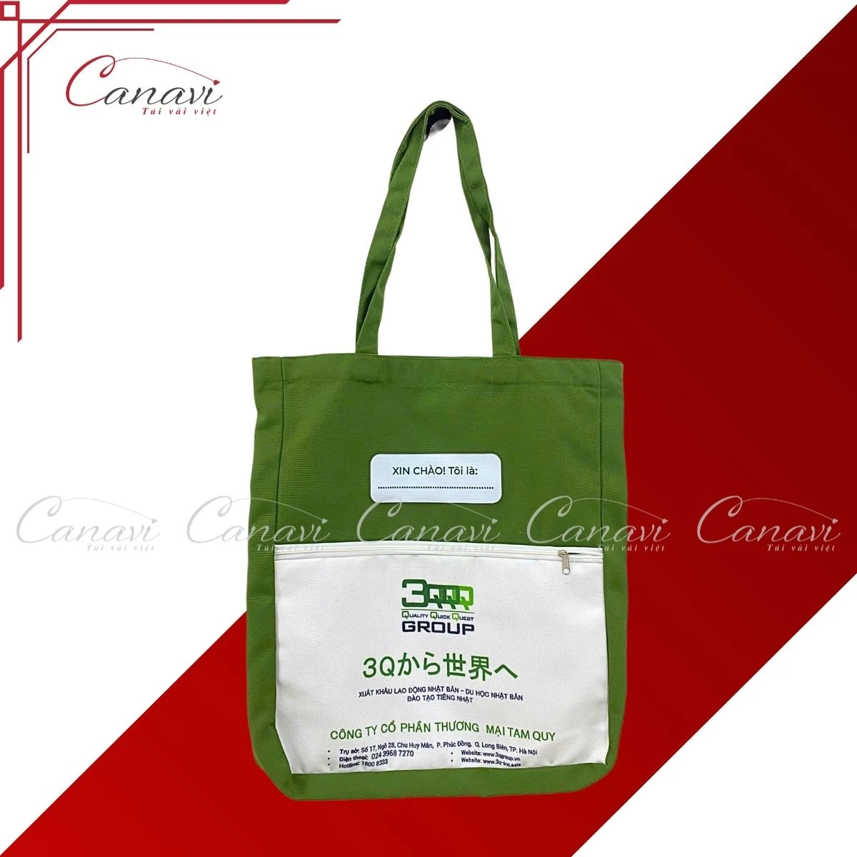 Túi Vải Bố Canvas TVBC2 3qqq group