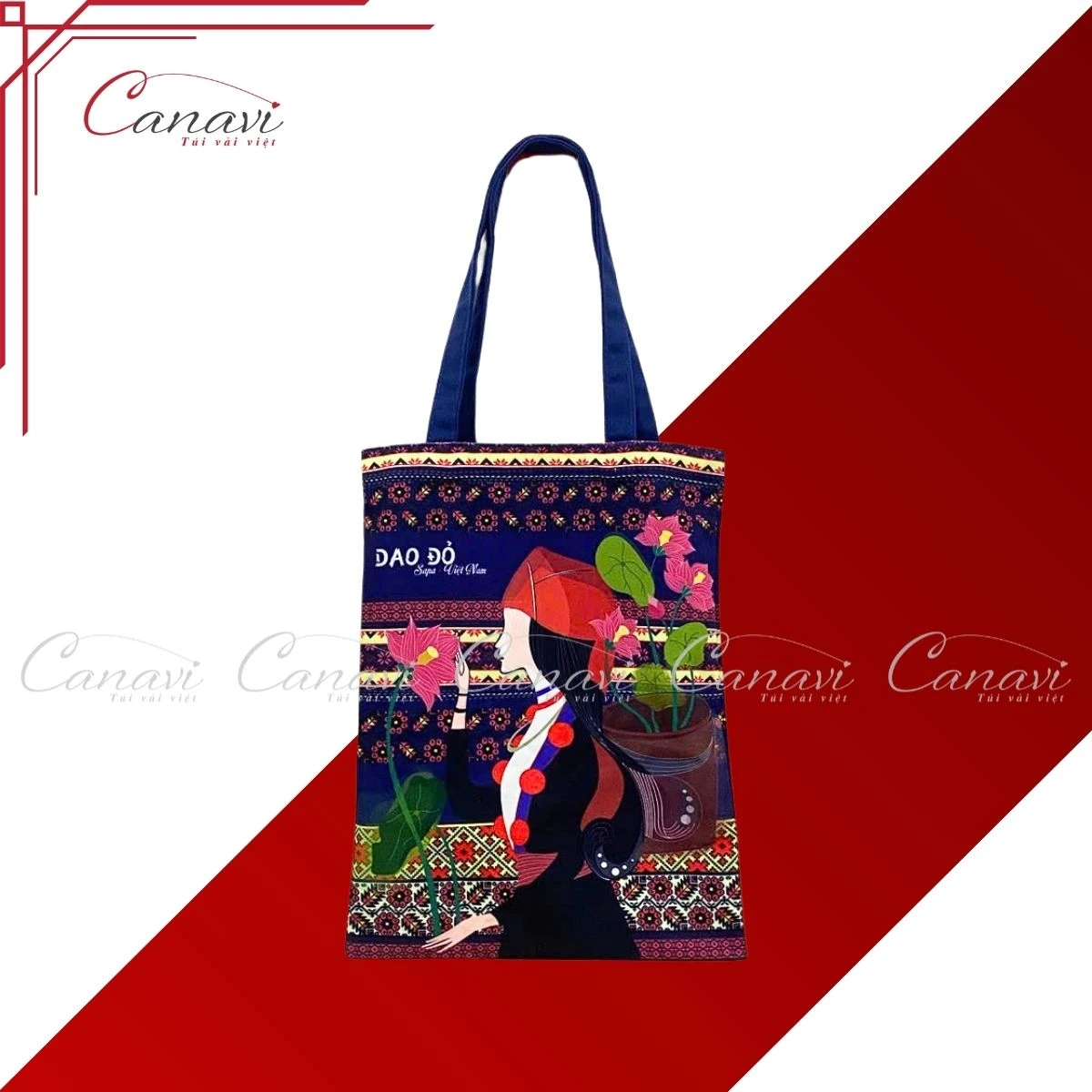 túi vải bố canvas tvbc3 dao đỏ
