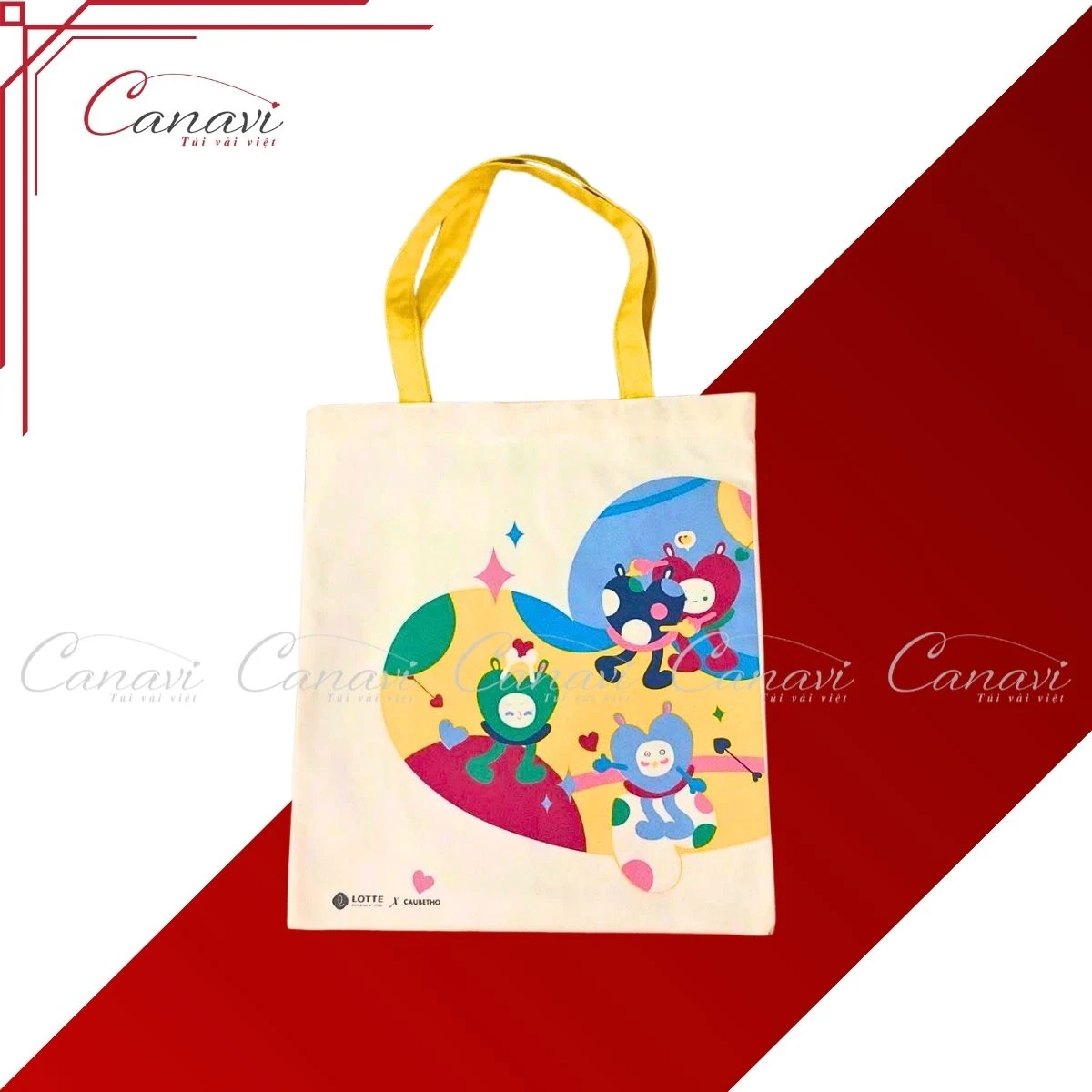 Túi Vải Bố Canvas TVBC7 Lotte hiện đại nổi bật