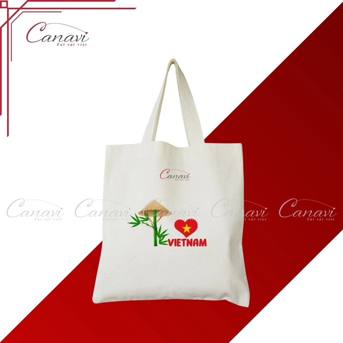 Túi Vải Bố Canvas TVBC9 tôi yêu Việt Nam