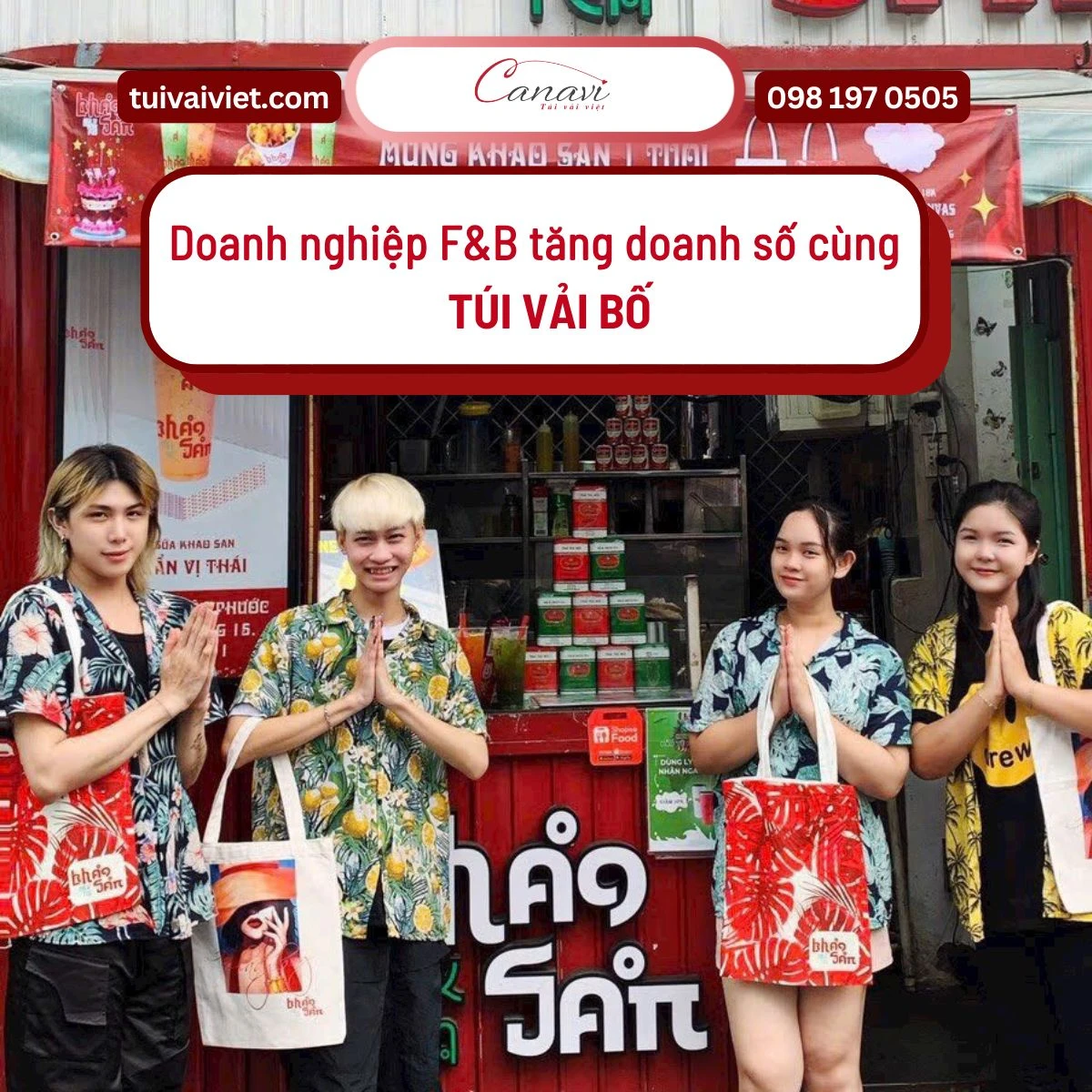 Túi vải bố có thể giúp doanh nghiệp F&B tăng doanh số như thế nào?