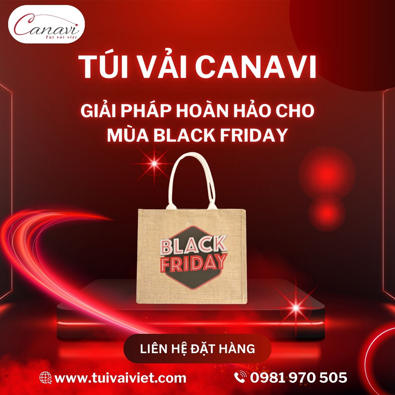 Túi vải Canavi - Giải pháp hoàn hảo cho mùa Black Friday