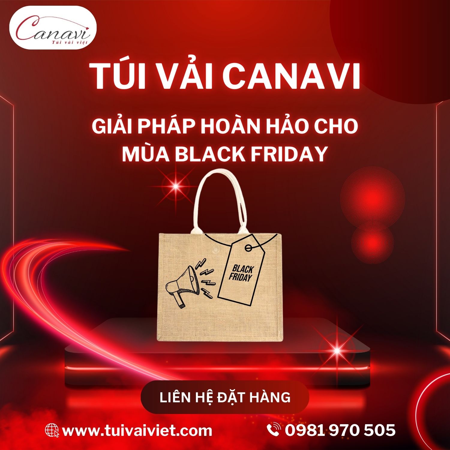 Tại sao túi vải Canavi là lựa chọn hoàn hảo cho chiến dịch Black Friday?