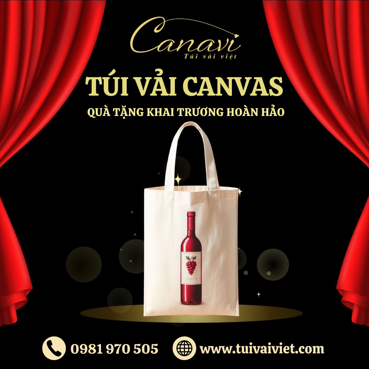 Vì sao túi vải canvas là quà tặng khai trương hoàn hảo?