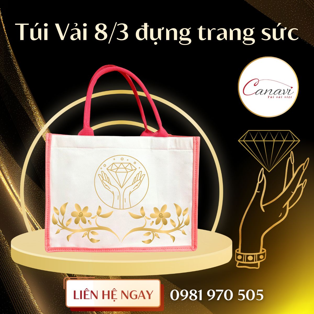 Vì sao các cửa hàng trang sức nên chọn túi vải Canavi?