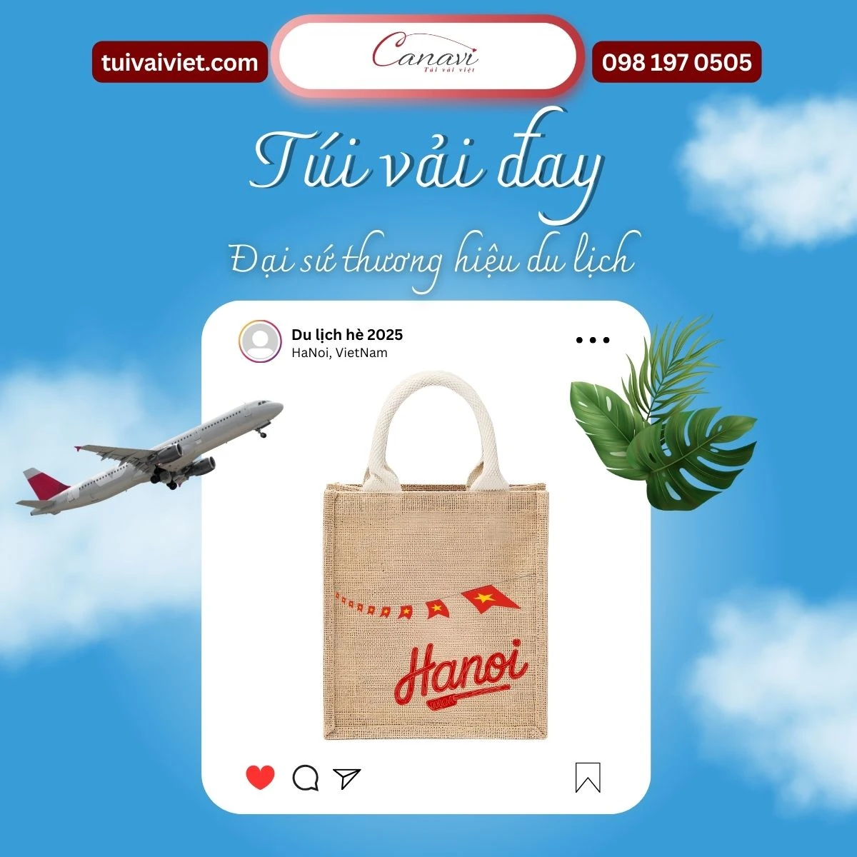Tại sao túi vải đay lại trở thành xu hướng marketing du lịch không thể bỏ qua?