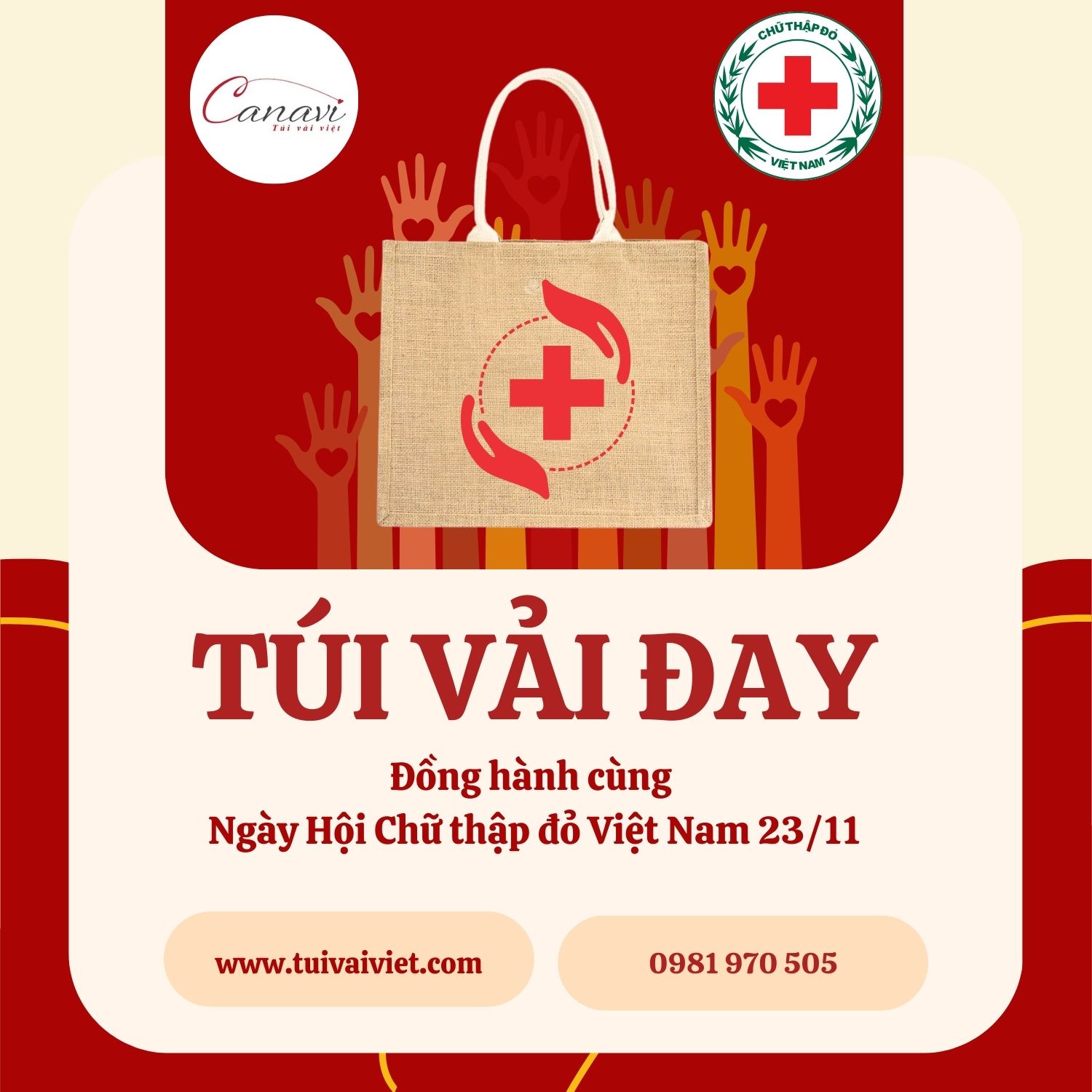 Ý nghĩa của việc sử dụng túi vải đay trong các hoạt động thiện nguyện