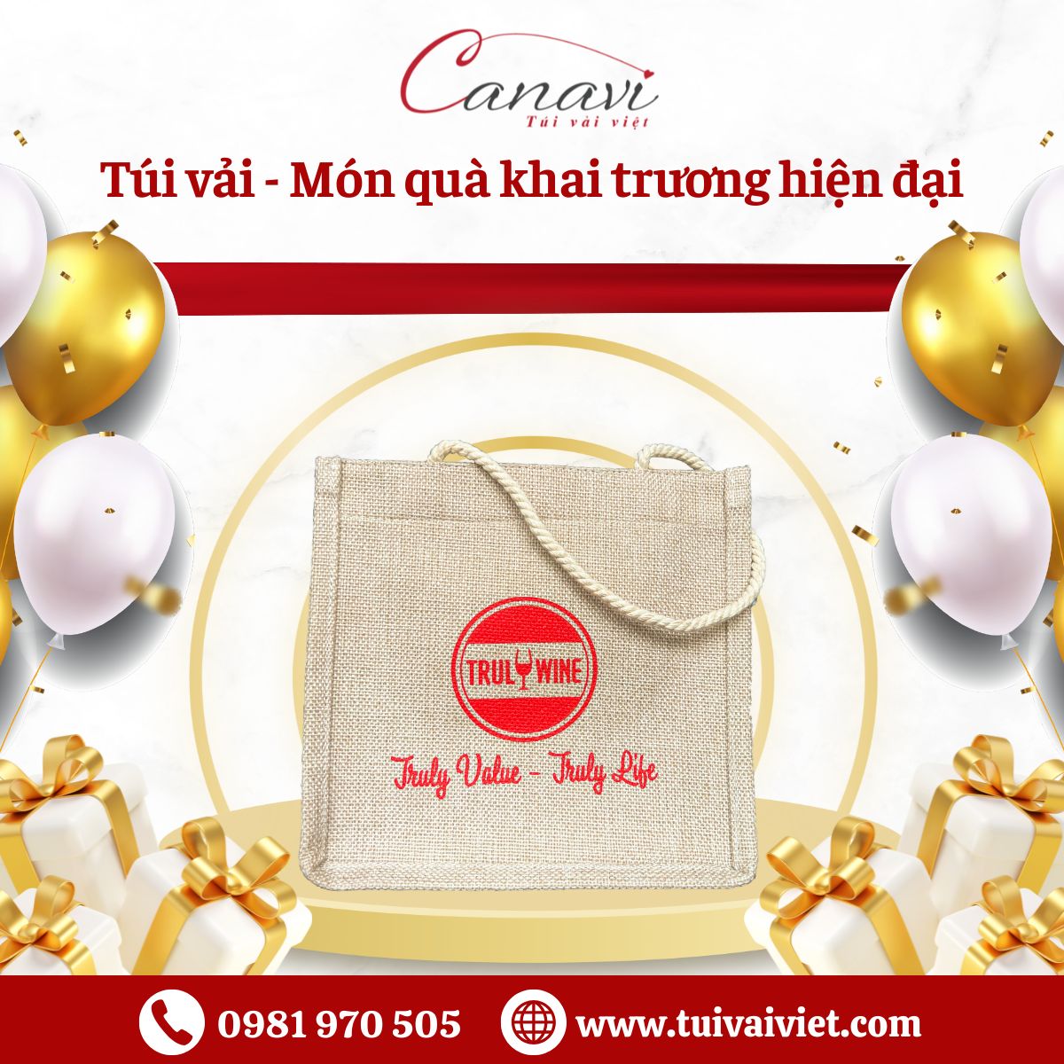 Túi vải Đa dạng về thiết kế và chất liệu