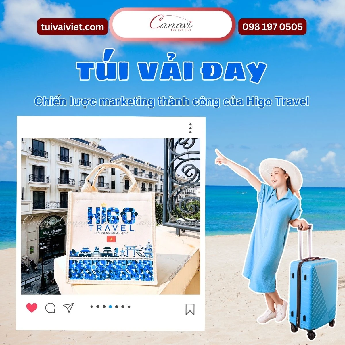 Hiệu quả quảng bá từ một chiếc túi đay nhỏ