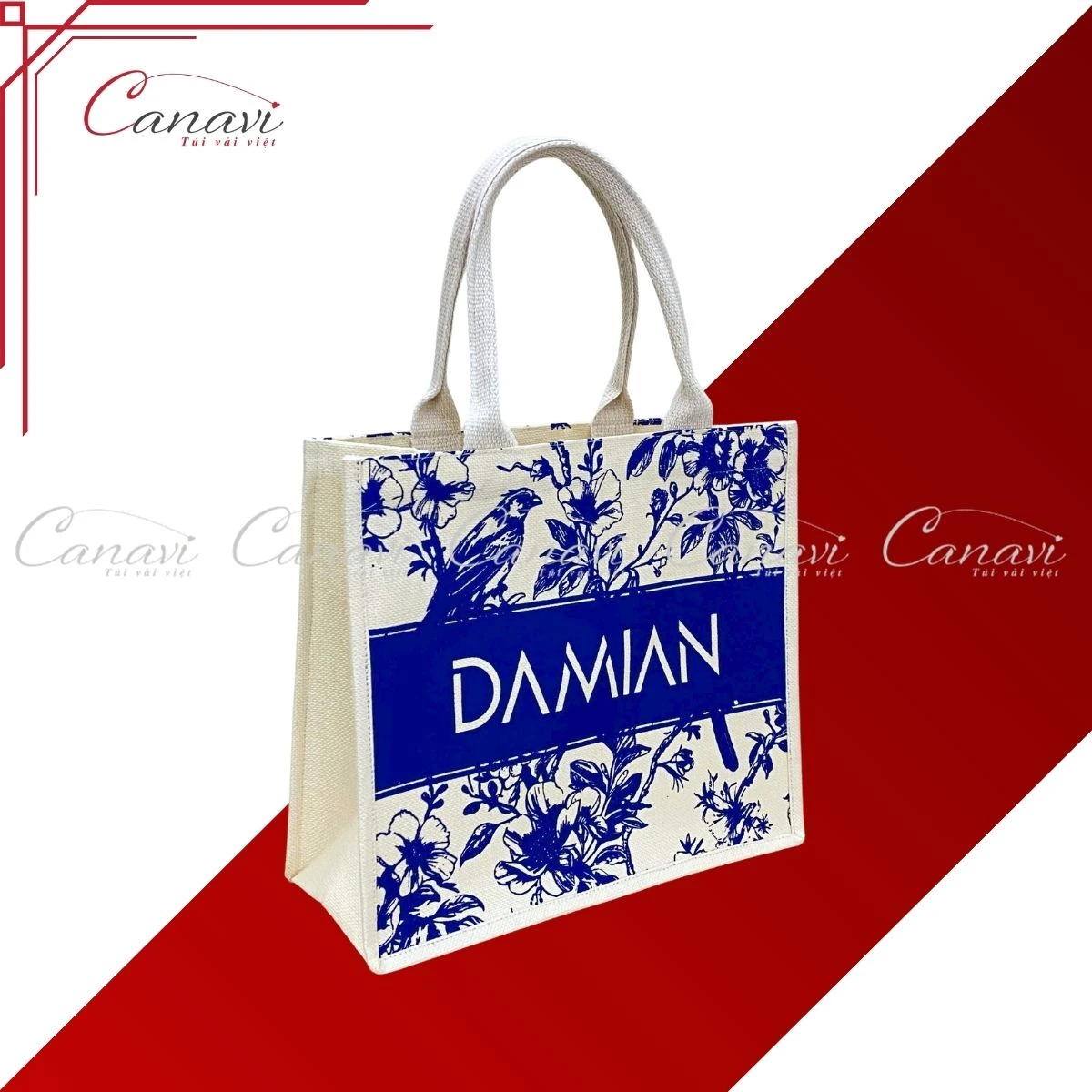 túi vải đay linen tvdn2 damian