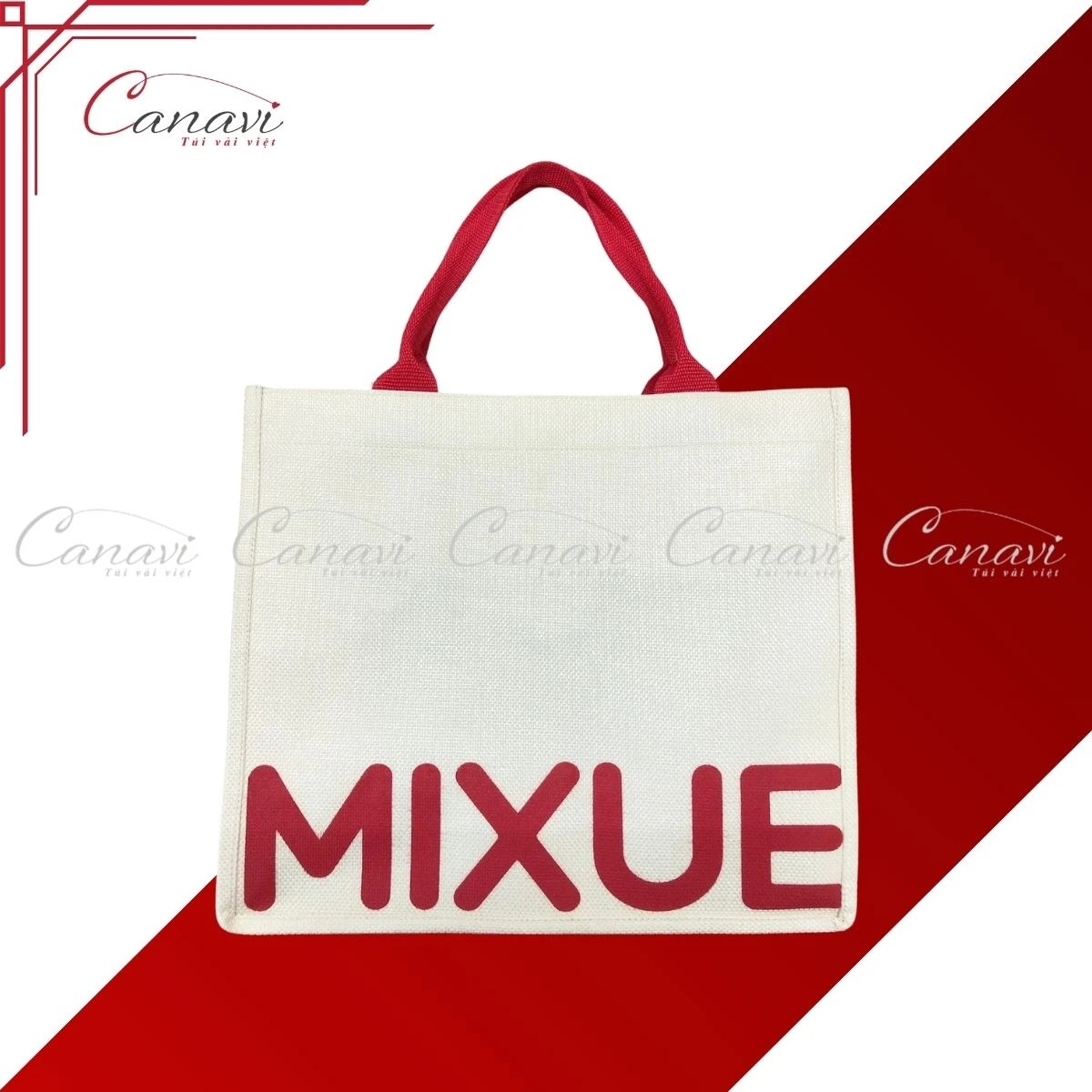túi vải đay linen tvdn8 mixue 1