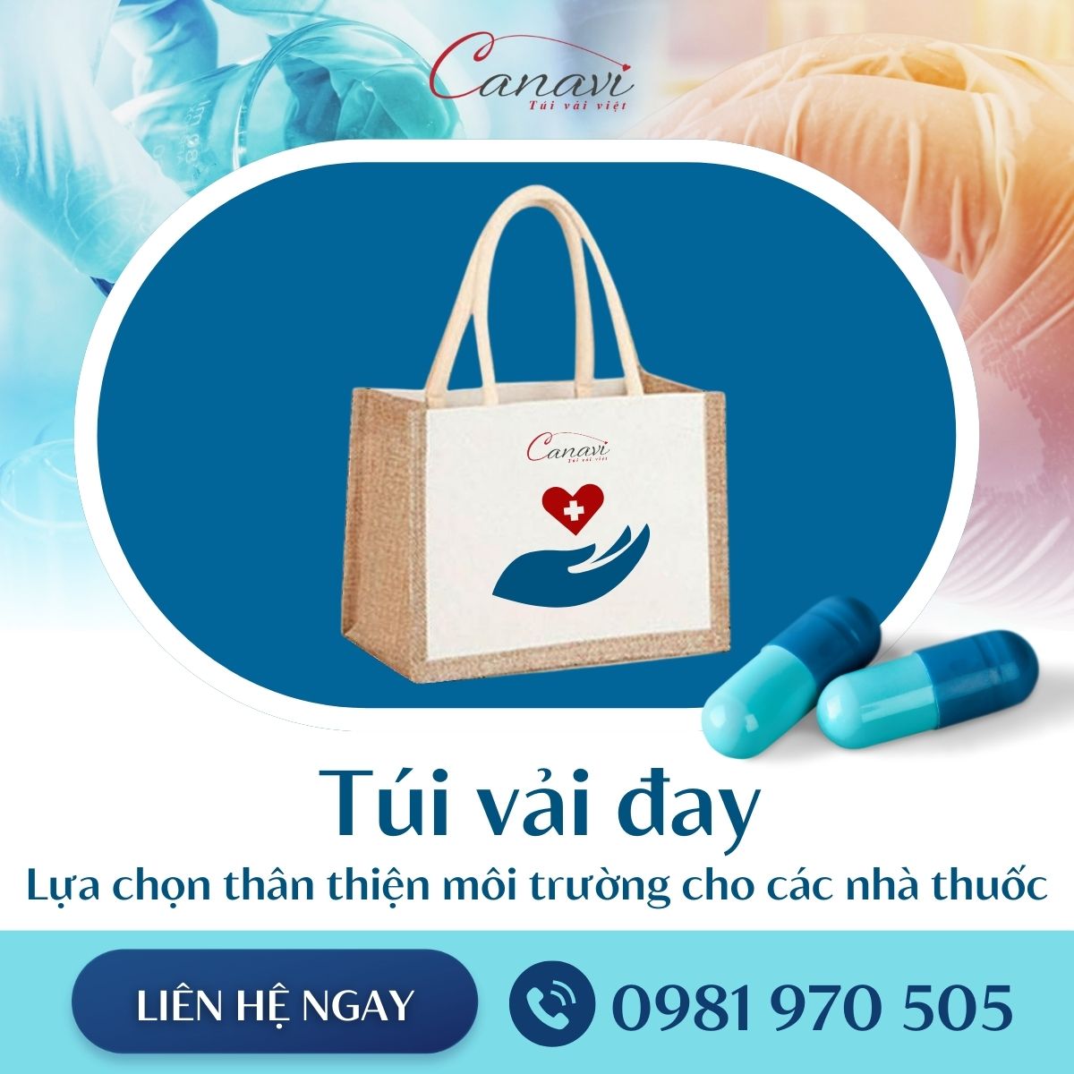 Túi vải đay – Lựa chọn thân thiện môi trường cho các nhà thuốc