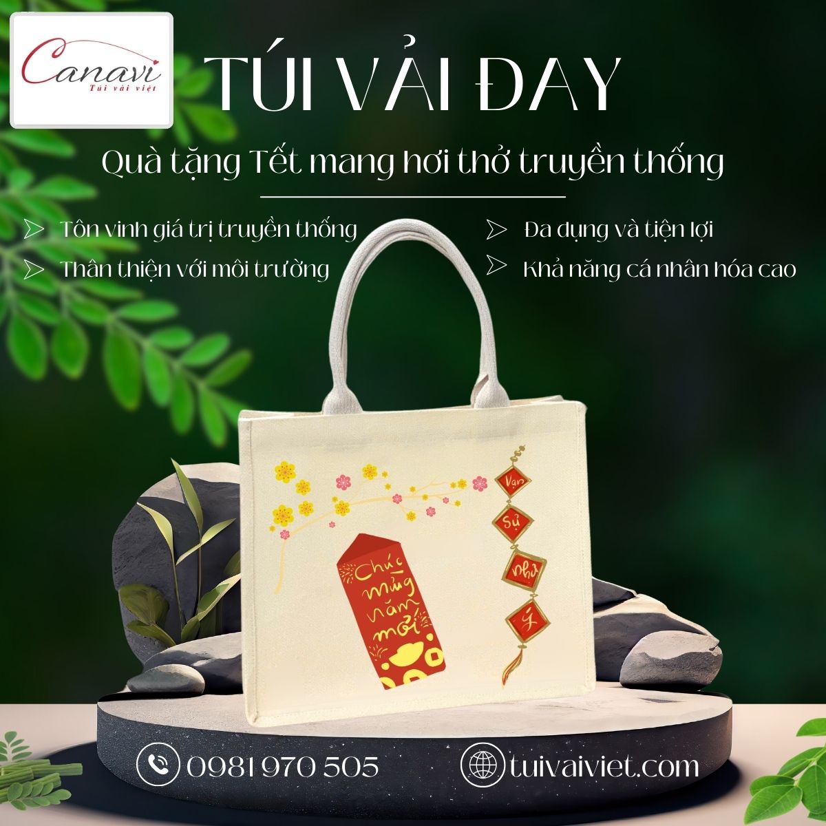 Tại sao túi vải lại là món quà Tết lý tưởng?