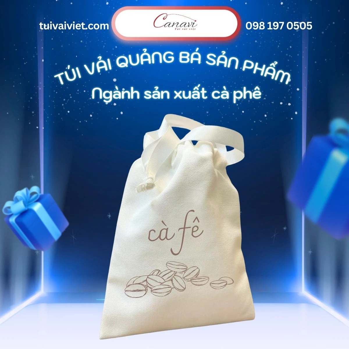 Ngành sản xuất cà phê - Giữ trọn hương vị với túi dây rút vải phin