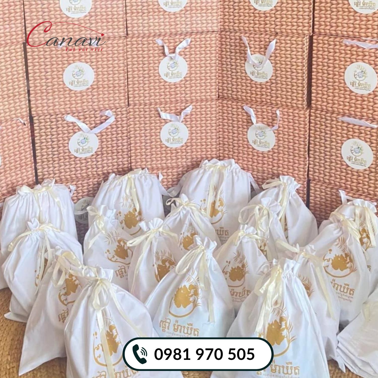 Túi vải dây rút - rút ngắn khoảng cách của doanh nghiệp và khách hàng