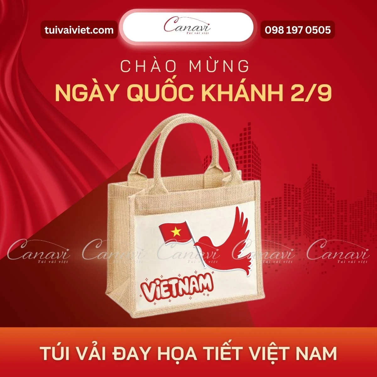 Doanh nghiệp, tổ chức có nên chọn túi vải đay cho kỷ niệm Quốc khánh 2/9?