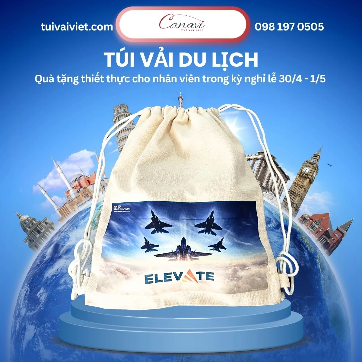 Ý tưởng quà tặng từ túi vải cho ngày nghỉ lễ thêm ý nghĩa