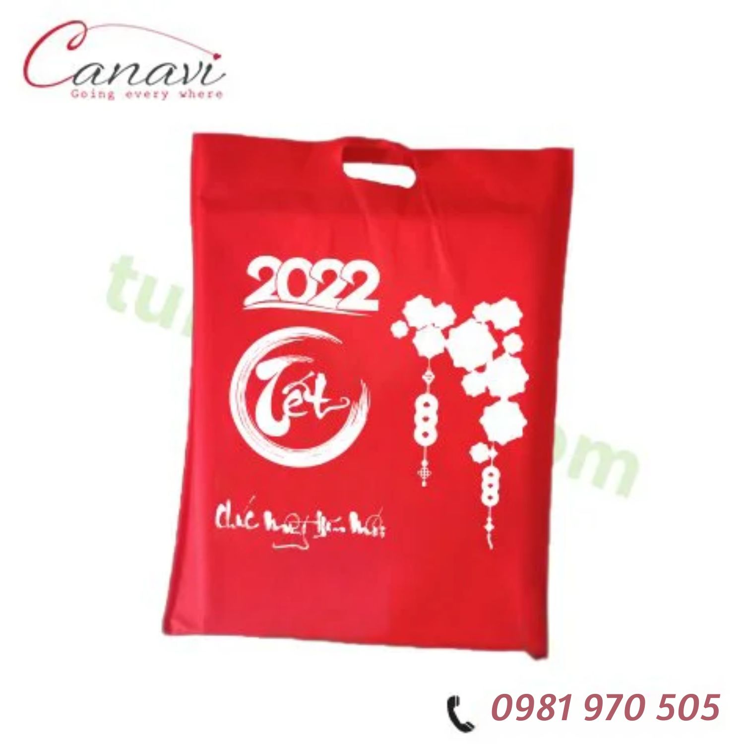 túi vải đựng lịch tết