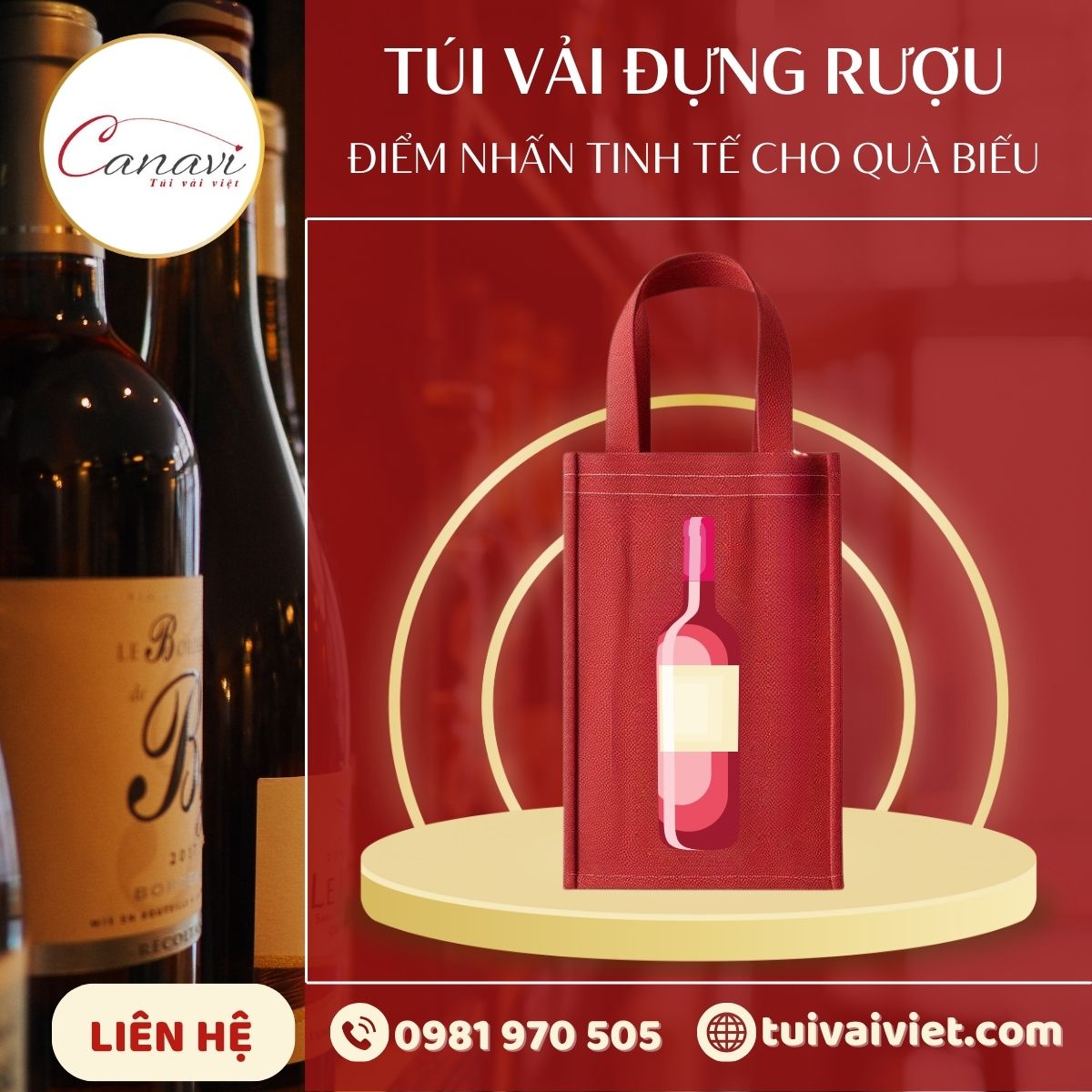 Những lý do bạn không thể bỏ qua túi vải đựng rượu