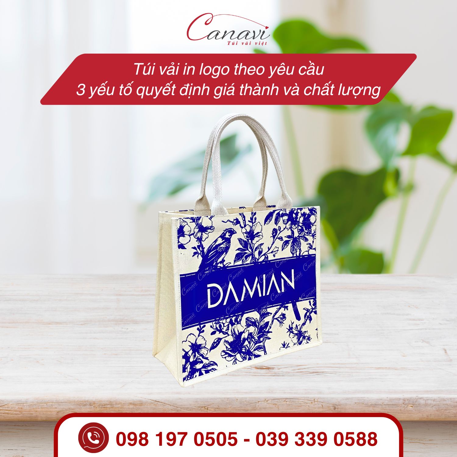 Túi vải in logo theo yêu cầu: 3 yếu tố quyết định giá thành và chất lượng