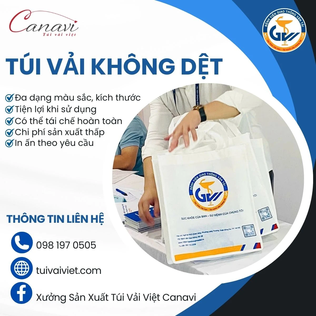 Ưu điểm vượt trội của túi vải không dệt trong lĩnh vực y tế
